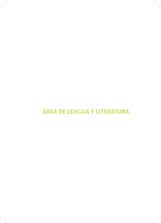 ÁREA DE LENGUA Y LITERATURA
 