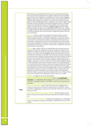 Determinar las propiedades del texto que se quiere escribir (trama,
                                                      ...