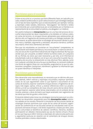 Precisiones para el escuchar
                                                                                 Si bien el e...