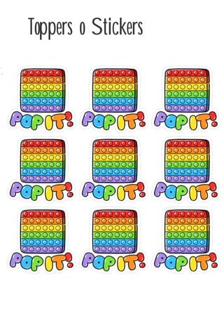 Toppers o Stickers
 