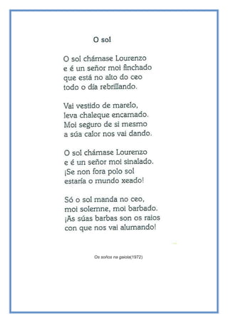 Os soños na gaiola(1972)
 