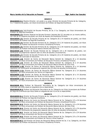 225 
Marco Jurídico de la Educación en Panamá Mgtr. Andrés Sue González 
ARTÍCULO 10. Las actividades que se desarrollen con los alumnos serán dirigidas por sus profesores e 
integradas en las actividades escolares y extracurriculares de los centros educativos; no obstante, podrán 
ser ilustradas mediante disertaciones realizadas por conocedores de la materia, previa aprobación de la 
dirigencia del plantel. 
ARTÍCULO 11. El presupuesto del Programa Nacional de Educación contra las Drogas será establecido 
por el Ministerio de Educación, El Programa podrá recibir donaciones de otros gobiernos, así como 
recursos financieros y técnicos provenientes de las agencias locales e internacionales de cooperación 
gubernamental y no gubernamental. 
Para la administración óptima de sus recursos, el Programa creará un fondo especial que deberá ser 
reglamentado y administrado por el Ministerio de Educación en coordinación con CONAPRED. 
ARTÍCULO 12. El Órgano Ejecutivo, por conducto del Ministerio de Educación, contará con un periodo no 
mayor de un año, a partir de la promulgación de la presente Ley, para garantizar la consecución de sus 
objetivos. 
ARTÍCULO 13. Esta Ley comenzará a regir desde su promulgación. 
COMUNÍQUESE Y CÚMPLASE 
Aprobada en tercer debate, en el Palacio Justo Arosemena, ciudad de Panamá a los 27 días del mes de 
junio del año dos mil tres. 
El Presidente Encargado 
ALBERTO MAGNO CASTILLERO 
El Secretario General Encargado, 
EDWIN E. CABRERA U. 
ÓRGANO EJECUTIVO NACIONAL.- PRESIDENCIA DE LA REPUBLICA.- PANAMÁ, REPUBLICA DE PANAMÁ 
DE AGOSTO DE 2003. 
MIREYA MOSCOSO 
Presidenta de la República 
DORIS ROSAS DE MATA 
Ministro de Educación 
 