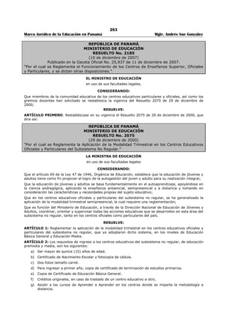 Libro marco juridico de panamà