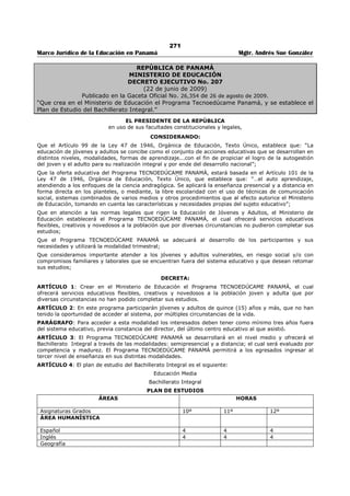 Libro marco juridico de panamà