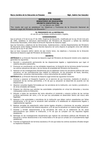 Libro marco juridico de panamà