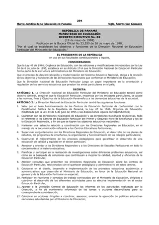 Libro marco juridico de panamà