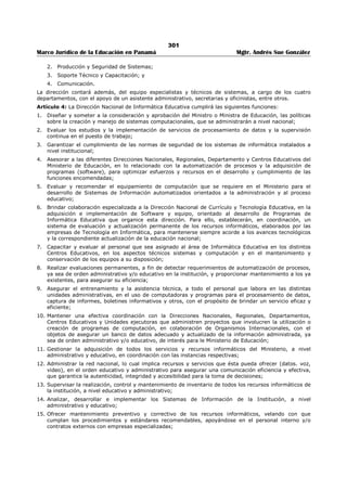 Libro marco juridico de panamà