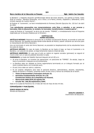 Libro marco juridico de panamà