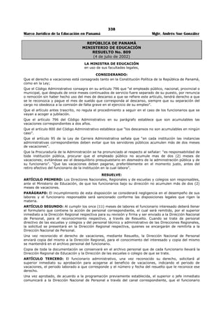 Libro marco juridico de panamà