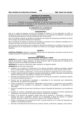 Libro marco juridico de panamà