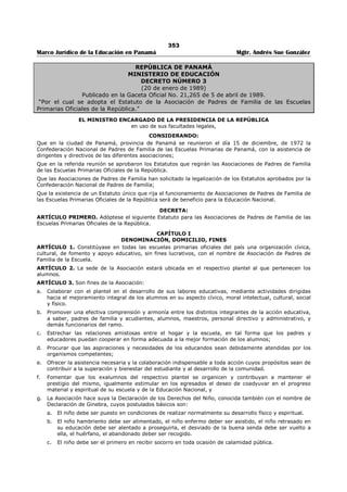 Libro marco juridico de panamà