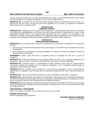 Libro marco juridico de panamà