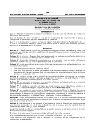 Libro marco juridico de panamà