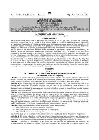 Libro marco juridico de panamà