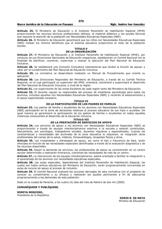 Libro marco juridico de panamà