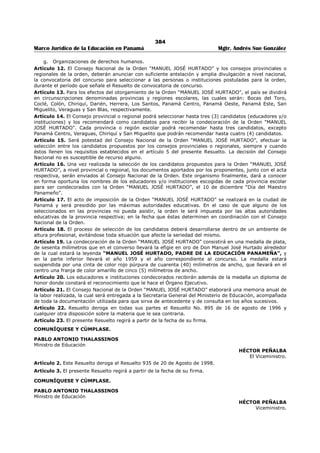 Libro marco juridico de panamà