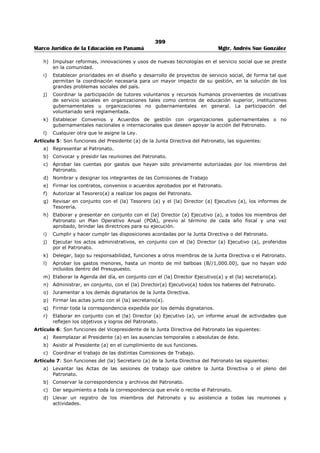 Libro marco juridico de panamà