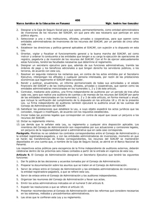 Libro marco juridico de panamà