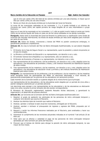 Libro marco juridico de panamà