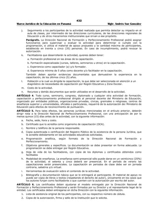 Libro marco juridico de panamà