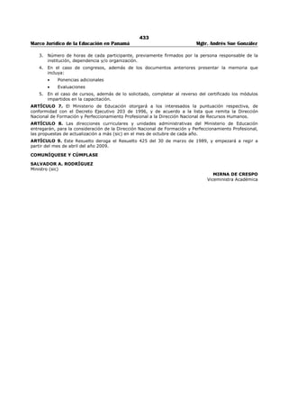 Libro marco juridico de panamà