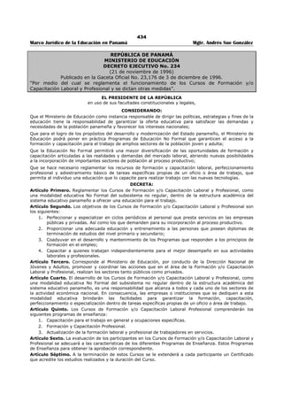 Libro marco juridico de panamà