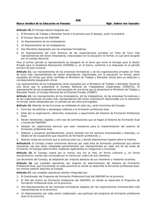 Libro marco juridico de panamà