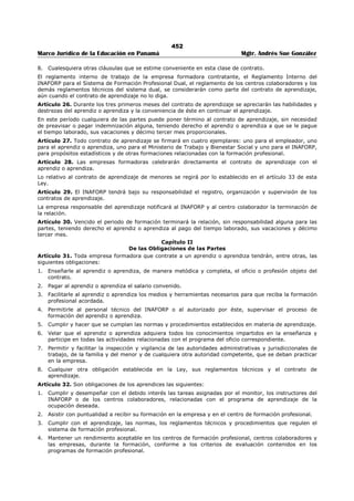 Libro marco juridico de panamà