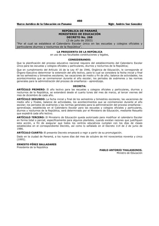 Libro marco juridico de panamà