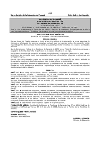 Libro marco juridico de panamà