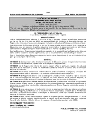 Libro marco juridico de panamà