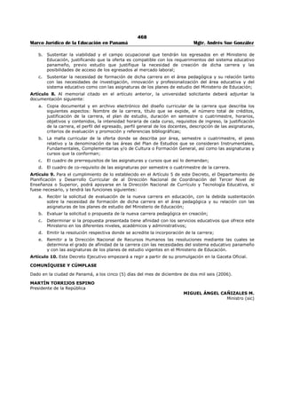 Libro marco juridico de panamà