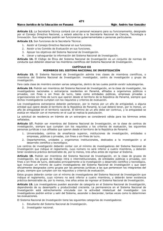 Libro marco juridico de panamà