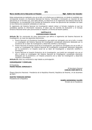 Libro marco juridico de panamà