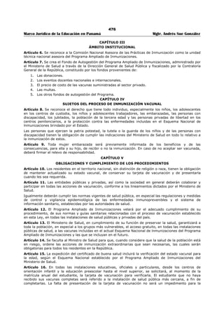 Libro marco juridico de panamà