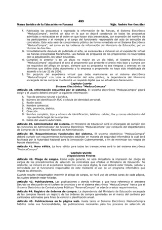 Libro marco juridico de panamà