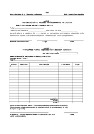 Libro marco juridico de panamà