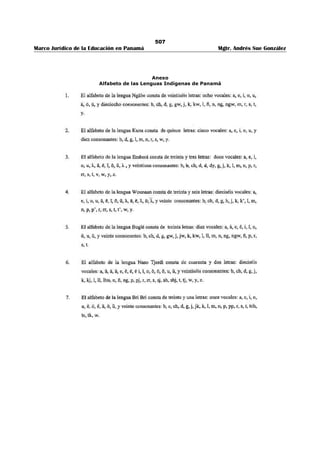 Libro marco juridico de panamà