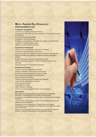 Libro marco juridico de panamà