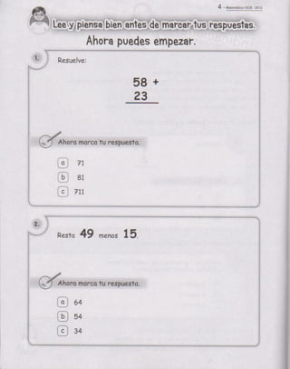 Libro ECE matematica 2 grado dia 2 | PDF