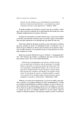 Libro medios de comunicación y manipulación | PDF