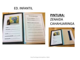 Ceip Plurilíngüe da Espiñeira- Aldán
ED. INFANTIL
PINTURA:
ZENAIDA
CAHAHUARINGA
 