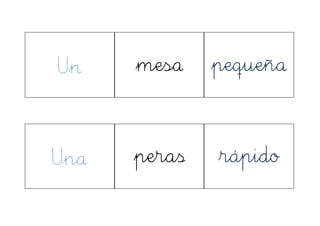 Un mesa pequeña
Una peras rápido
 