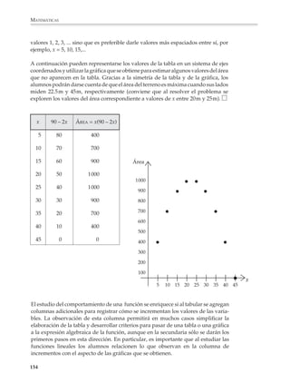 MATEMÁTICAS



              6. En los países de habla inglesa la temperatura se mide en grados Farenheit (oF) y
              no en grados Celsius o centígrados (oC) como lo hacemos nosotros. En la siguiente
              tabla están dadas, para algunos valores de la temperatura, las equivalencias entre los
              grados Celsius y Farenheit.

                                                      o        o
                                                          C        F

                                                     –30      –22

                                                     –20       –4

                                                     –10       14

                                                      0        32

                                                      10       50

                                                      20       68

                                                      30       86

              a) Representa gráficamente los valores de la tabla y utiliza la gráfica que obtienes
              para convertir las siguientes temperaturas de una escala a otra.

                                     –15oC,   5oC,   100oC, –50oF,      0oF,   100oF

              b) Encuentra una fórmula para pasar de grados centígrados a Farenheit y otra para
              pasar de Farenheit a centígrados. ¿Para qué temperatura la escala centígrada y
              Farenheit marcan lo mismo?

              7. Si lanzamos hacia arriba un proyectil con una velocidad inicial V0 (en metros por
              segundos), la altura que alcanza al cabo de 1, 2, 3, ... segundos está dada por la
              fórmula:

                                                     h = V0 t – 4.9t2

              donde h representa la altura alcanzada (en metros) y t el tiempo (en segundos)
              transcurrido desde el lanzamiento.

                 a) Construye una tabla donde aparezca la altura que alcanza al cabo de 1, 2,
                    3,... segundos un proyectil que se lanza con una velocidad inicial de 50
                    metros por segundo. ¿En qué momento alcanza su altura máxima? ¿Cuán-
                    to tarda en volver a bajar?

                 b) Explora lo que ocurre para otros valores de la velocidad inicial, por
                    ejemplo, V0 = 10, 20, 30,... metros por segundo y construye una tabla donde


             152



M/SEC/P-121-178.PM6.5          152                                                 6/20/01, 11:13 AM
 