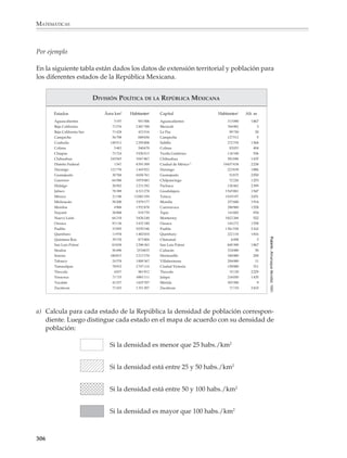 MATEMÁTICAS



              3. El propietario de un inmueble le incrementa la renta a su locatario 10% y al año
              siguiente se la aumenta 15%. ¿Cuál fue el porcentaje de aumento total en los dos
              años?

              4. A continuación están dadas las tasas de inflación durante los tres trimestres del
              año de 2001 para un país “X”. ¿Cuál fue la tasa de inflación acumulada durante todo
              el año?

                        I trimestre     II trimestre       III trimestre       IV trimestre
                             5.4              3.8                2.7                4.1

              5. El 71% de la superficie de la Tierra está cubierta por los mares y océanos y el resto
              es tierra firme. De la tierra firme, 40% es desierto o está cubierto de hielo, 33% son
              pantanos, bosques y montañas y 27% es tierra cultivable. ¿Qué porcentaje de la
              superficie total de la tierra es cultivable?

              6. El 8% de los miembros de una población fueron afectados por una cruel epidemia.
              De los afectados, 4% falleció a causa de la enfermedad. Calcula la mortalidad
              respecto a toda la población.

              7. Cuando haces una compra además del precio de un artículo tienes que pagar 15%
              de Impuesto al Valor Agregado (IVA), salvo en el caso de los productos básicos. Si
              un comerciante ofrece 15 % de descuento sobre el valor de la compra, ¿significa esto
              que los artículos saldrían al mismo precio si no pagaras el IVA? En caso contrario,
              ¿qué te conviene más, que primero te carguen el IVA y luego hagan el descuento, que
              primero te hagan el descuento y luego te carguen el IVA o bien da lo mismo en uno
              u otro caso?

              8. En una fábrica 65% de los artículos son producidos por una máquina A y 35%
              restante por otra máquina B. Si 5% de los artículos producidos por la máquina A y
              8% de los producidos por la máquina B resultaron defectuosos ¿cuál es el porcentaje
              de artículos defectuosos producidos en toda la fábrica.

              Cuando el uso de porcentajes conduce a decimales menores que 1, se acostumbra
              cambiar de base y utilizar los tantos por millar o por 100 000. Así se habla del número
              de médicos o de camas de hospital por cada 1 000 habitantes; las tasas de mortali-
              dad o debidas a una enfermedad específica se expresan con frecuencia en tantos
              por 100 000, etcétera.

              Por otro lado, debido a la creciente atención que se presta al medio ambiente, las
              partes por millón, que antes casi sólo se utilizaban en la química, han invadido la
              vida cotidiana, ya que a partir de ellas se definen algunos índices de contaminación.
              La siguiente actividad podrá ayudar a los alumnos a imaginarse lo que significa una
              concentración de uno en un millón.



              304



M/SEC/P-271-327.PM6.5            304                                            6/20/01, 11:16 AM
 