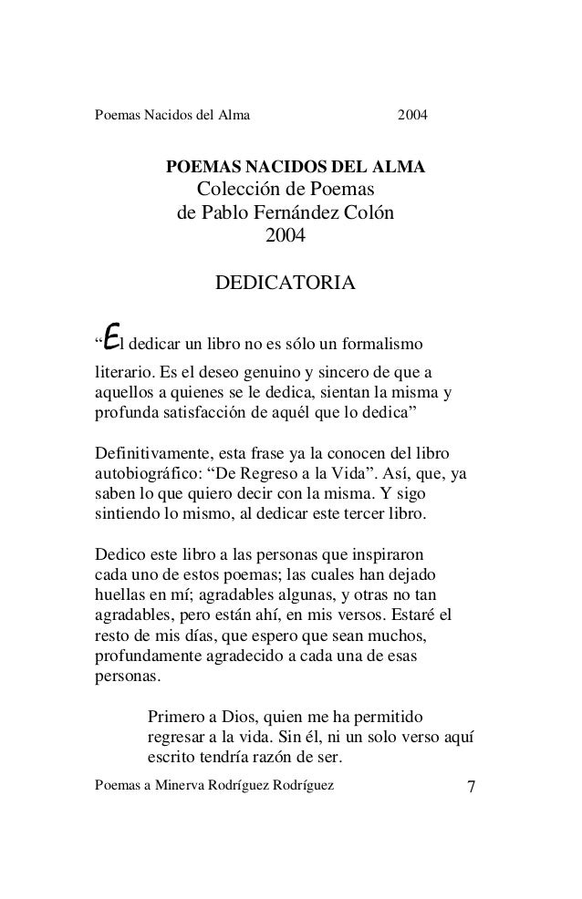 Libro Poemas Nacidos Del Alma
