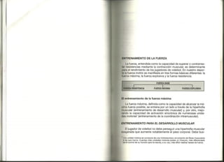 Preparacion del voleibol I