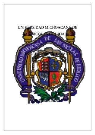 UNIVERSIDAD MICHOACANA DE
SAN NICOLAS DE HIDALGO
PROSTODONCIA TOTAL I
DRA:
3RO SECCION 14
 