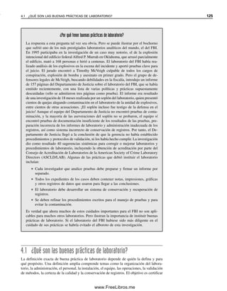 118 CAPÍTULO 3 MANEJO DE DATOS Y HOJAS DE CÁLCULO EN QUÍMICA ANALÍTICA
DESVIACIÓN ESTÁNDAR
14. Se analizan los contenidos de estaño y zinc en una muestra de latón con los siguien-
tes resultados: a) Zn: 33.27, 33.37 y 33.34%, y b) Sn: 0.022, 0.025 y 0.026%. Calcu-
lar la desviación estándar y el coeficiente de variación para cada análisis.
15. Se analizan réplicas de muestras de agua para determinar su dureza, con los siguien-
tes resultados: 102.2, 102.8, 103.1 y 102.3 ppm de CaCO3. Calcular: a) la desviación
estándar; b) la desviación estándar relativa; c) la desviación estándar de la media, y
d) la desviación estándar relativa de la media.
16. Se analizan réplicas de muestras de una aleación de plata y se determina que contie-
nen 95.67, 95.61, 95.71 y 95.60% de Ag. Calcular: a) la desviación estándar; b) la
desviación estándar de la media, y c) la desviación estándar relativa de la media (por
ciento) de los resultados individuales.
PROPAGACIÓN DEL ERROR
17. Calcular la incertidumbre en las respuestas de lo siguiente: a) (128  2)  (1 025 
8)  (636  4), b) (16.25  0.06)  (9.43  0.03), c) (46.1  0.4)  (935  1).
18. Calcular la incertidumbre absoluta en las respuestas de lo siguiente; a) (2.78 
0.04)(0.00506  0.00006), b) (36.2  0.4)/(27.1  0.6), c) (50.23  0.07)
(27.86  0.05)/(0.1167  0.0003).
19. Calcular la incertidumbre absoluta en la respuesta de lo siguiente: [(25.0  0.1)
(0.0215  0.0003)  (1.02  0.01)(0.112  0.001)](17.0  0.2)/(5.87  0.01).
LÍMITE DE CONFIANZA
20. Las siguientes molaridades se calcularon por la estandarización en réplicas de una
solución: 0.5026, 0.5029, 0.5023, 0.5031, 0.5025, 0.5032, 0.5027 y 0.5026 M. Supo-
niendo que no hay errores determinados, ¿dentro de qué dispersión se puede estar
con una certidumbre del 95% de que el verdadero valor medio de la molaridad cae?
21. La determinación del nivel de sodio en porciones separadas de una muestra de sangre
por medición con electrodos selectivos de iones dio los siguientes resultados: 139.2,
139.8, 140.1 y 139.4 meq/L. ¿Cuál es la dispersión dentro de la cual cae el verdadero
valor, suponiendo que no hay error determinado: a) a 90% del nivel de confianza, b)
a 95% del nivel de confianza, y c) a 99% del nivel de confianza?
22. Se midió en forma espectrofotométrica el plomo en hojas a la orilla de un camino
mediante reacción con ditizona. La desviación estándar para un análisis por triplicado
fue 2.3 ppm. ¿Cuál es el límite de confianza de 90%?
23. La desviación estándar establecida para la determinación de cloruro en sangre por
titulación culombimétrica es 0.5 meq/L. ¿Cuál es el límite de confianza de 95% para
una determinación por triplicado?
24. Estimar la dispersión de la verdadera molaridad de la solución en el nivel de confianza
de 90% de la estandarización del problema 31.
PRUEBAS DE SIGNIFICANCIA
25. Se realiza un estudio para ver si hay correlación entre la concentración de cromo en
la sangre y una enfermedad que se sospecha. Se analizan muestras de sangre de una
serie de voluntarios que tienen antecedentes de la enfermedad y otros indicadores de
susceptibilidad, y se comparan con los resultados del análisis de muestras de sujetos
de control sanos. A partir de los siguientes resultados, determinar si las diferencias
entre los dos grupos se pueden atribuir a casualidad o si son reales. Grupo de control
03Christian(065-123).indd 118
03Christian(065-123).indd 118 9/12/08 13:44:10
9/12/08 13:44:10
www.FreeLibros.me
 
