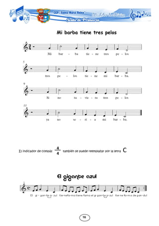 16
El indicador de compás también se puede reemplazar por la letra C4
4
Mi barba tiene tres pelos
 